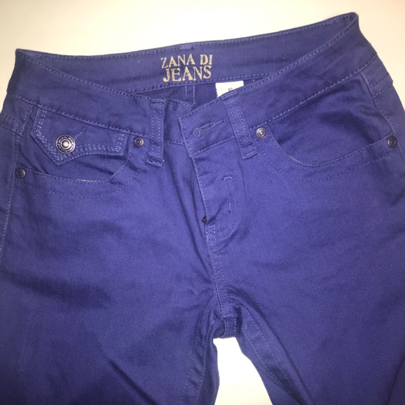 Zana Di Girls Purple Flare Bootcut Jeans Vintage Y2K/late 90s Low Rise Size 12 - Picture 8 of 14